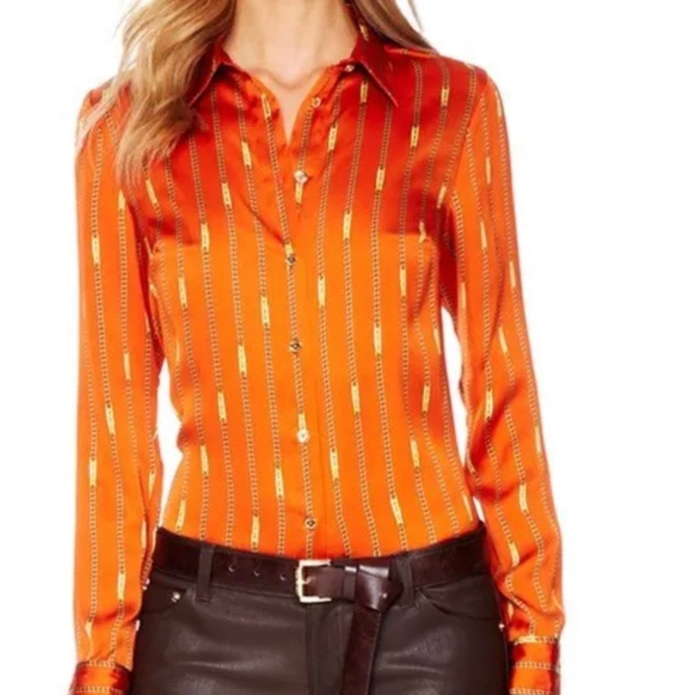 Michael Kors silk style chain print blouse. Great condition